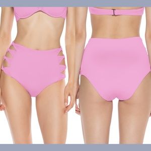 NEW Isabella Rose Bow Tie High Waist Bikini Bottoms [SZ Small‎ ]